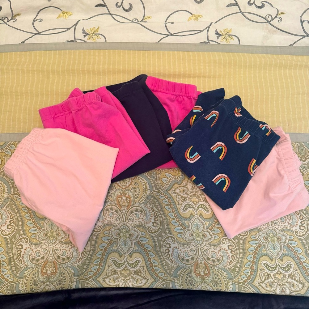 💙 Lot of 6 Hanna Andersson Cotton Bike Shorts 10/140 💙